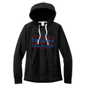 Beer Drinkers For Trump Presidential Support Women's Fleece Hoodie