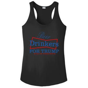 Beer Drinkers For Trump Presidential Support Ladies PosiCharge Competitor Racerback Tank