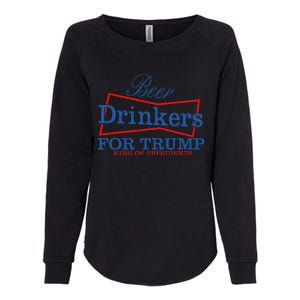 Beer Drinkers For Trump Presidential Support Womens California Wash Sweatshirt