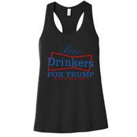 Beer Drinkers For Trump Presidential Support Women's Racerback Tank