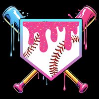Baseball Drip For Boy Ice Cream Drip Baseball  Womens Tank Top