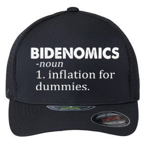 Bidenomics Definition Funny AntiBiden Flexfit Unipanel Trucker Cap