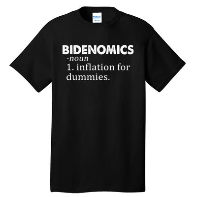 Bidenomics Definition Funny AntiBiden Tall T-Shirt