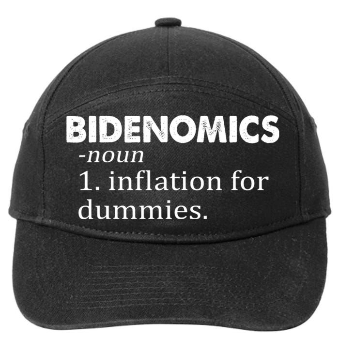 Bidenomics Definition Funny AntiBiden 7-Panel Snapback Hat