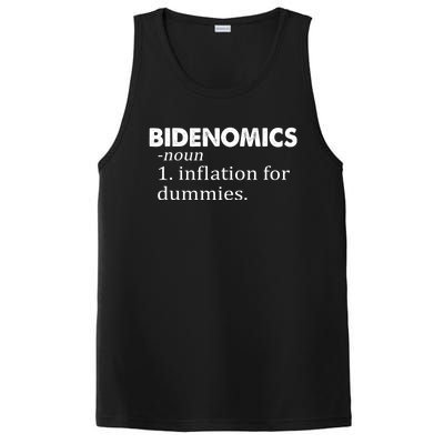 Bidenomics Definition Funny AntiBiden PosiCharge Competitor Tank