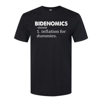 Bidenomics Definition Funny AntiBiden Softstyle CVC T-Shirt