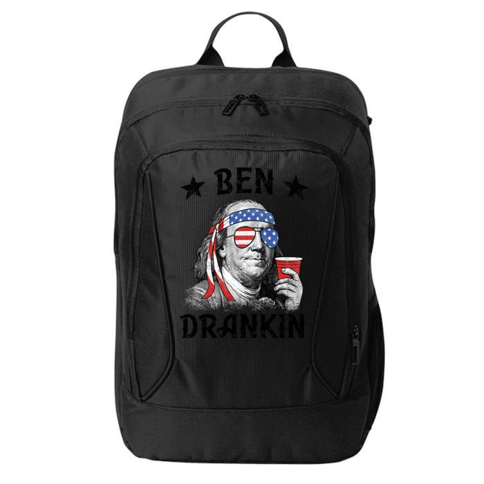 Ben Drankin Funny 4th Of July City Backpack