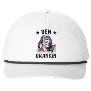 Ben Drankin Funny 4th Of July Snapback Five-Panel Rope Hat