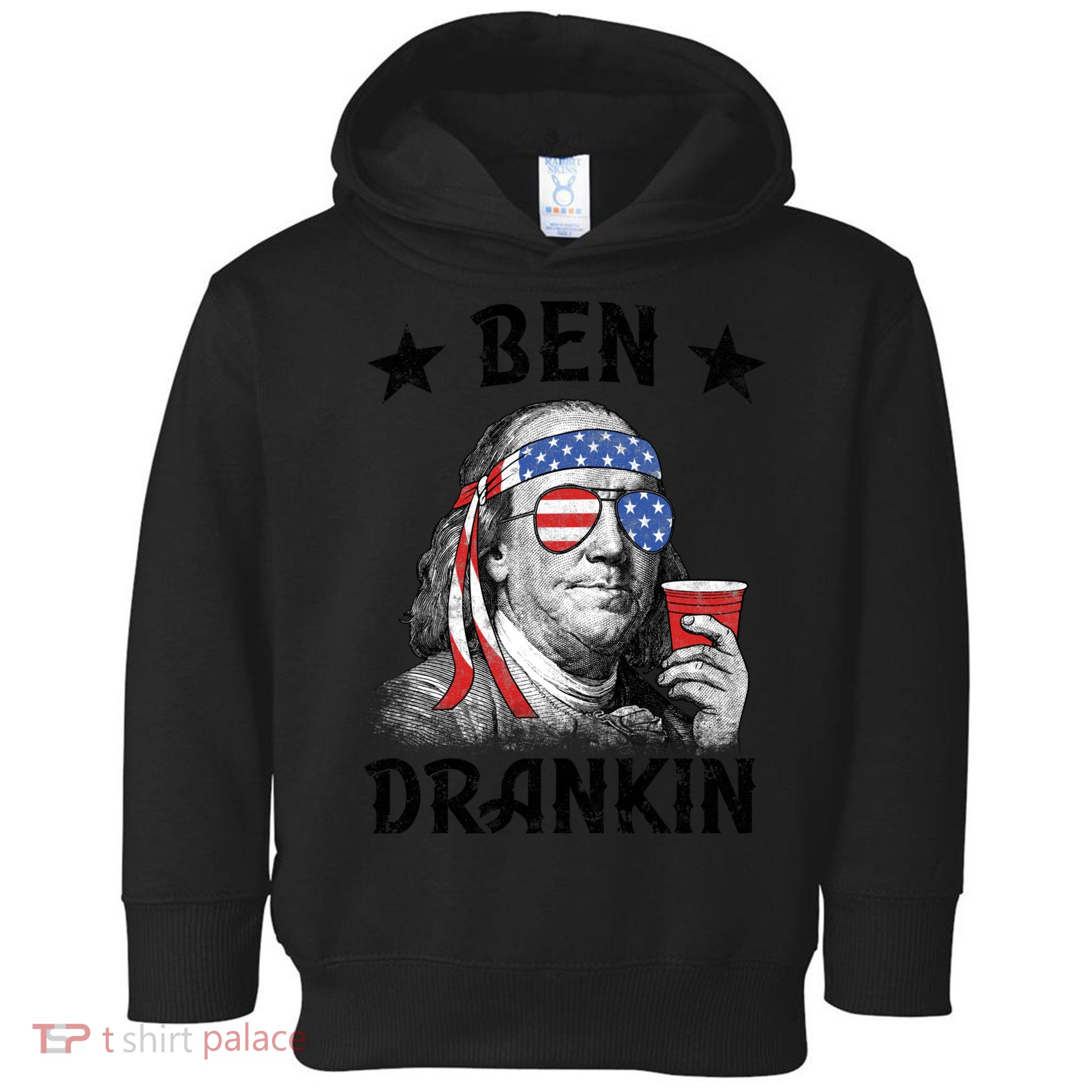 Ben Drankin Funny 4th Of July Toddler Hoodie