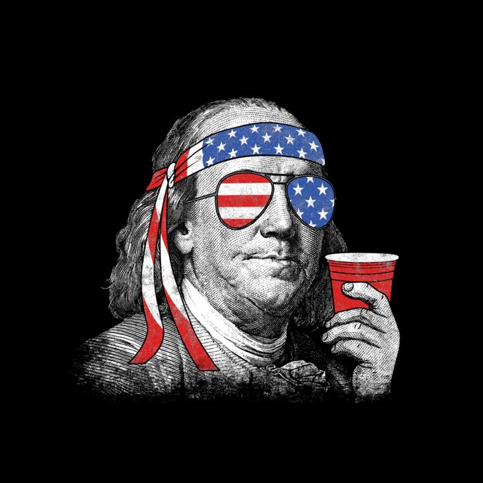 Ben Drankin Funny 4th Of July Zip Tote Bag
