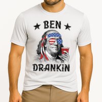 Ben Drankin Funny 4th Of July Cooling Performance Crew T-Shirt
