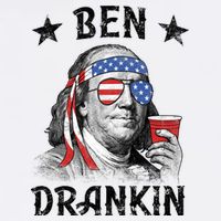 Ben Drankin Funny 4th Of July Cooling Performance Crew T-Shirt
