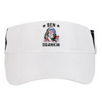 Ben Drankin Funny 4th Of July Adult Drive Performance Visor