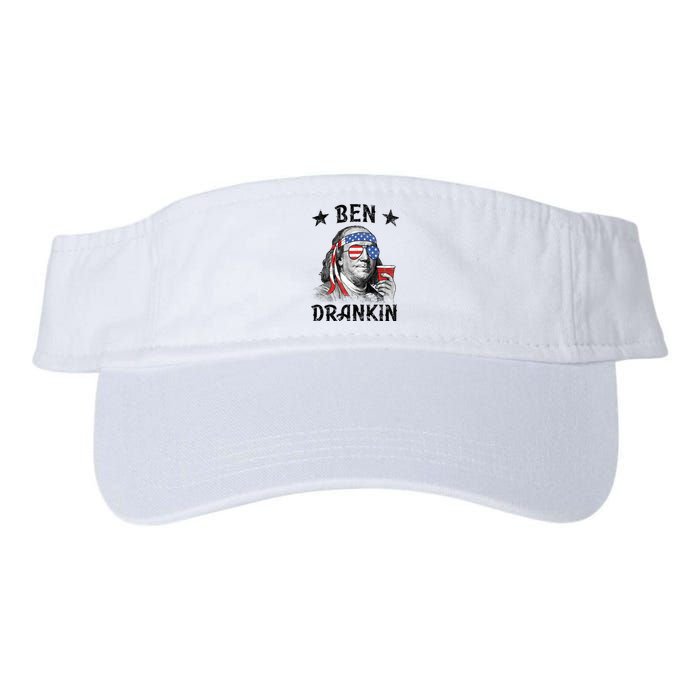 Ben Drankin Funny 4th Of July Valucap Bio-Washed Visor