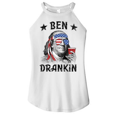 Ben Drankin Funny 4th Of July Women's Perfect Tri Rocker Tank