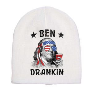 Ben Drankin Funny 4th Of July Short Acrylic Beanie