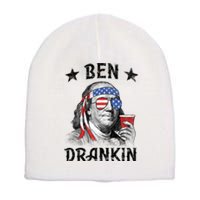 Ben Drankin Funny 4th Of July Short Acrylic Beanie