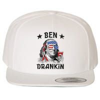 Ben Drankin Funny 4th Of July Wool Snapback Cap