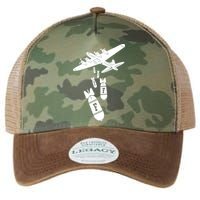 Bomber Dropping F Bombs Funny Legacy Tie Dye Trucker Hat