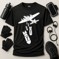 Bomber Dropping F Bombs Funny Performance Shirt
