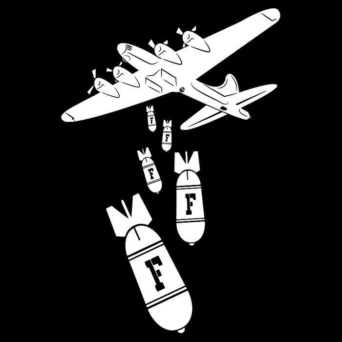 Bomber Dropping F Bombs Funny Performance Shirt