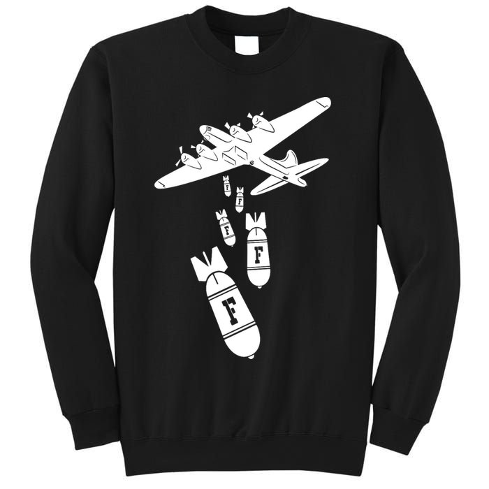 Bomber Dropping F Bombs Funny Sweatshirt