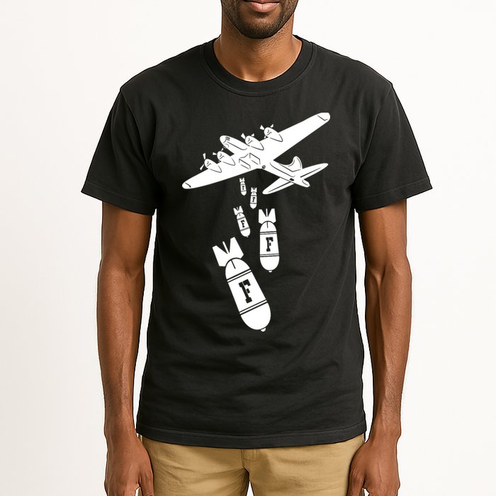Bomber Dropping F Bombs Funny Tall T-Shirt