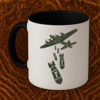 Bomber Dropping F Bombs Funny Mug