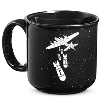Bomber Dropping F Bombs Funny 15oz Campfire Ceramic Mug