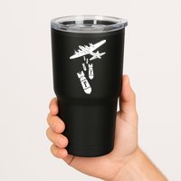 Bomber Dropping F Bombs Funny Tumbler