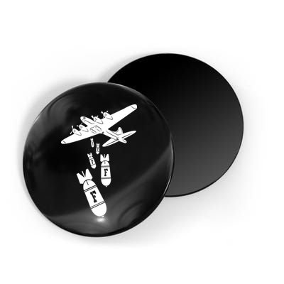 Bomber Dropping F Bombs Funny Magnet