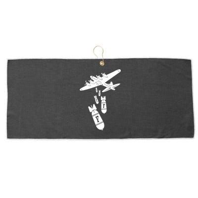 Bomber Dropping F Bombs Funny Large Microfiber Waffle Golf Towel