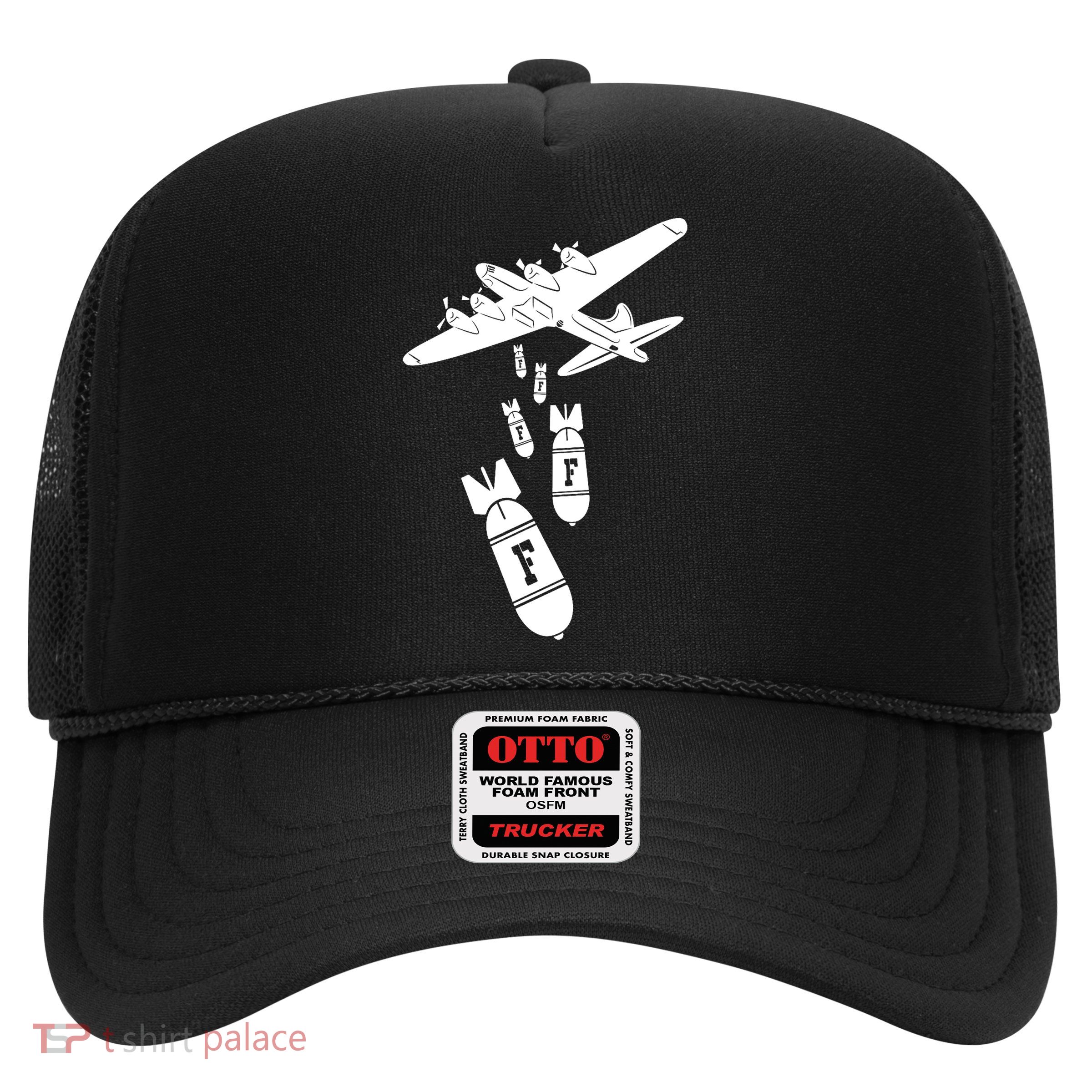 Bomber Dropping F Bombs Funny Trucker Hat