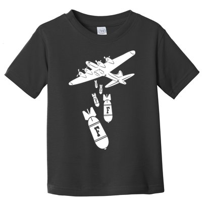 Bomber Dropping F Bombs Funny Toddler T-Shirt