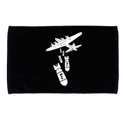 Bomber Dropping F Bombs Funny Microfiber Hand Towel