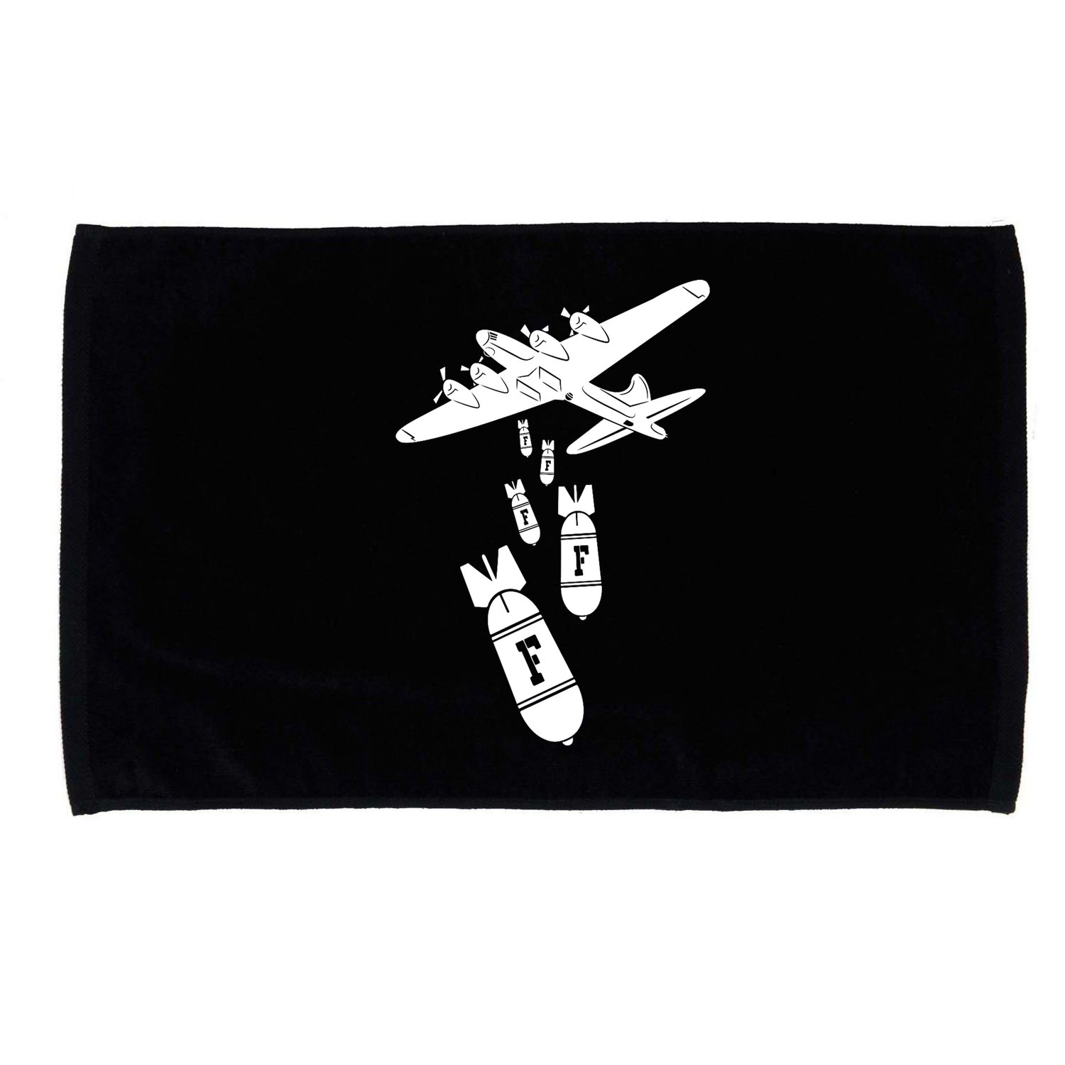 Bomber Dropping F Bombs Funny Microfiber Hand Towel