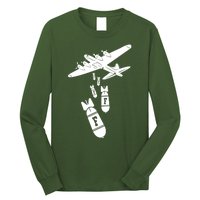 Bomber Dropping F Bombs Funny Long Sleeve Shirt