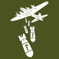 Bomber Dropping F Bombs Funny T-Shirt
