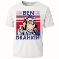 Ben Drankin Funny 4th Of July Drinking Presidents Cooling Performance Crew T-Shirt