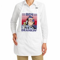 Ben Drankin Funny 4th Of July Drinking Presidents Apron