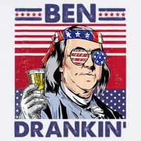 Ben Drankin Funny 4th Of July Drinking Presidents Sustainable Bucket Hat