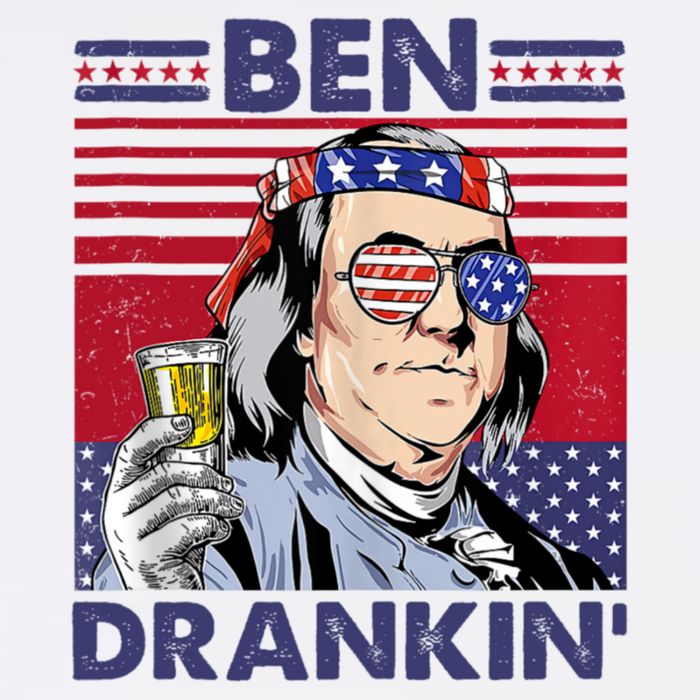 Ben Drankin Funny 4th Of July Drinking Presidents Sustainable Bucket Hat