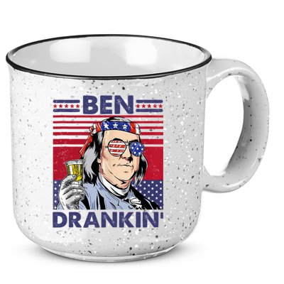 Ben Drankin Funny 4th Of July Drinking Presidents 15oz Campfire Ceramic Mug