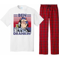 Ben Drankin Funny 4th Of July Drinking Presidents Pajama Set