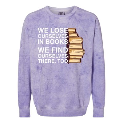 Book Design For A Book Lover Great Gift Colorblast Crewneck Sweatshirt