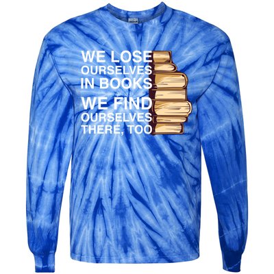 Book Design For A Book Lover Great Gift Tie-Dye Long Sleeve Shirt