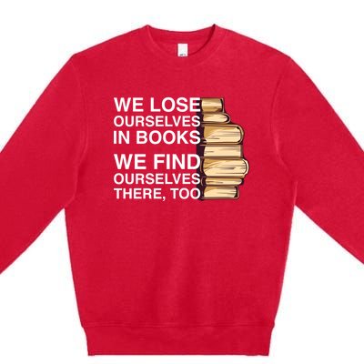 Book Design For A Book Lover Great Gift Premium Crewneck Sweatshirt