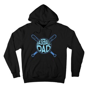 Baseball Dad Father Baseballer Daddy Papa Father's Day Hoodie