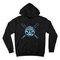 Baseball Dad Father Baseballer Daddy Papa Father's Day Hoodie