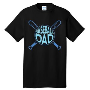 Baseball Dad Father Baseballer Daddy Papa Father's Day Tall T-Shirt